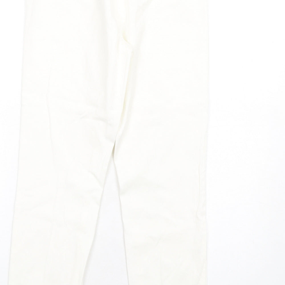Womens UK Size 10 Marks and Spencer Slim Fit Tapered White Jeans