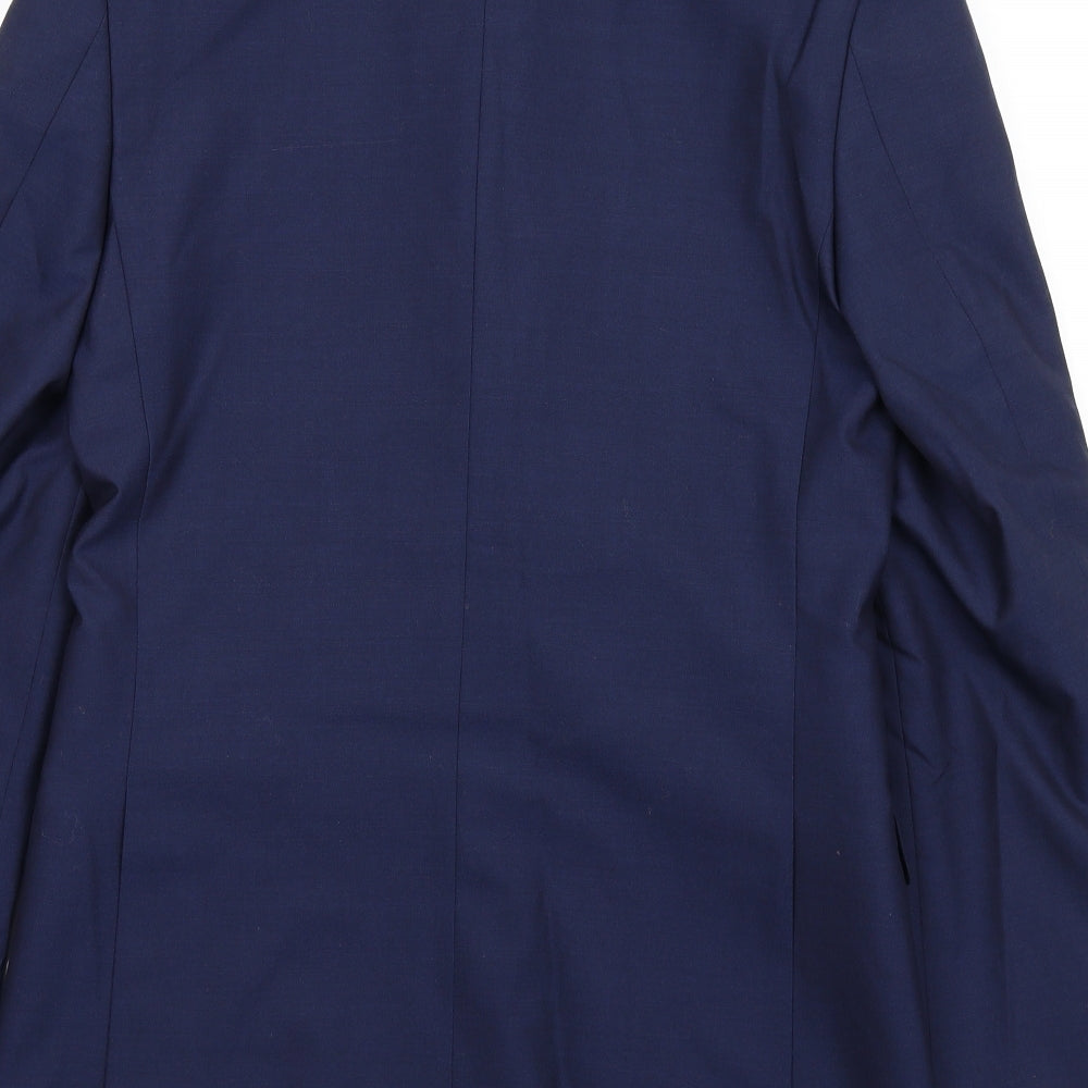 Mens UK Size 36 Marks and Spencer Regular Blue Suit Jacket