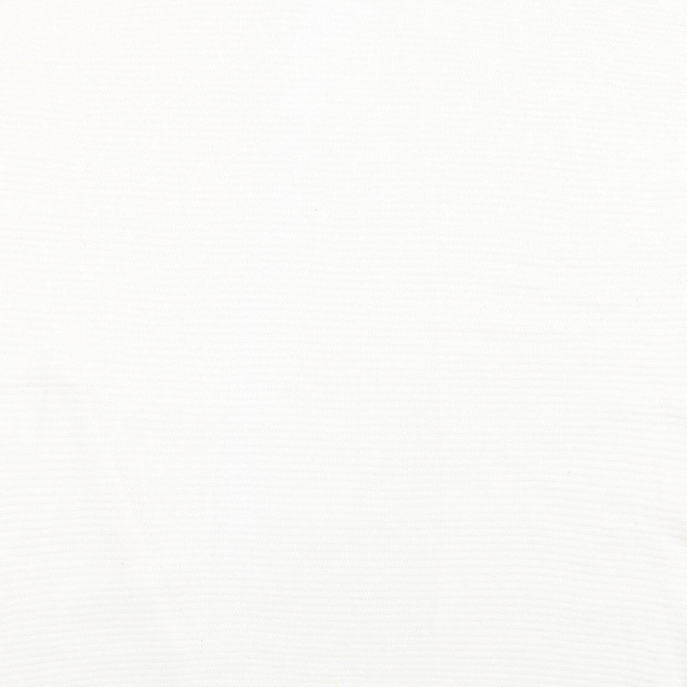 Gap Womens White V-Neck Cotton Cardigan Jumper Size L