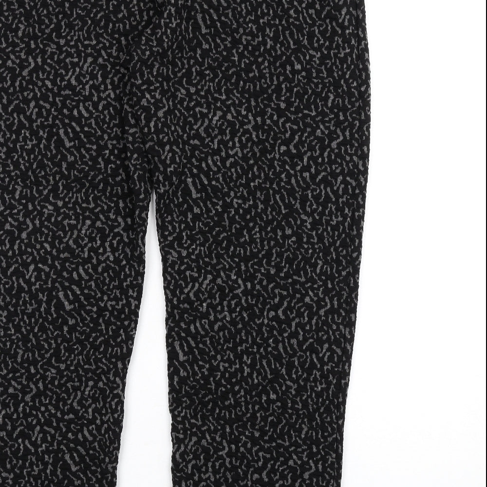 Womens UK Size 20 Afibel Regular Fit Black Trousers