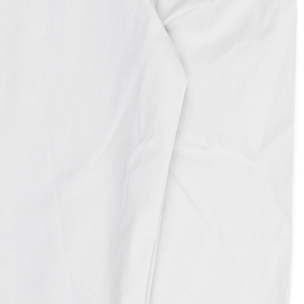 Womens UK Size 8 Marks and Spencer Regular Fit Chino Grey Trousers