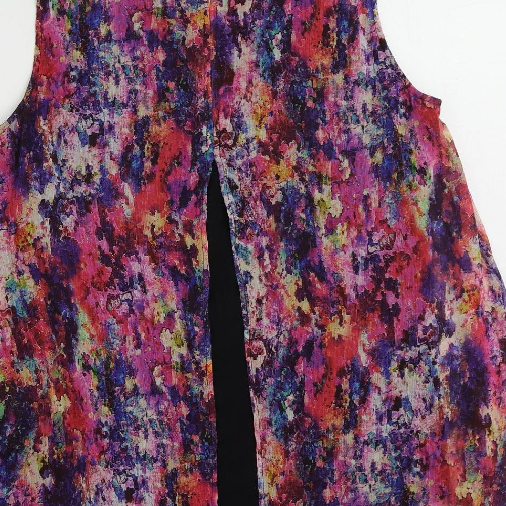Womens UK Size 12 Kaliko Multicoloured Basic Tank