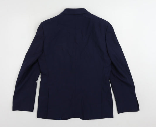 Mens UK Size 36 Marks and Spencer Regular Blue Suit Jacket