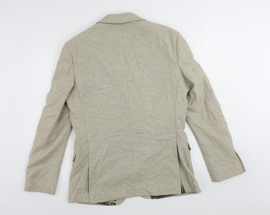 Mens UK Size 40 Limehaus Regular Beige Suit Jacket