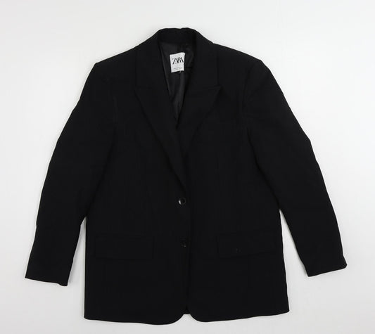 Womens UK Size M Zara Black Jacket