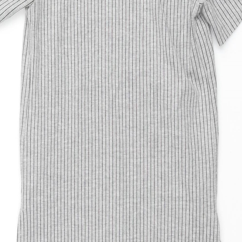 Womens UK Size S Zara Grey Tunic Blouse