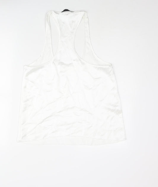 Womens UK Size M Zara White Camisole Blouse