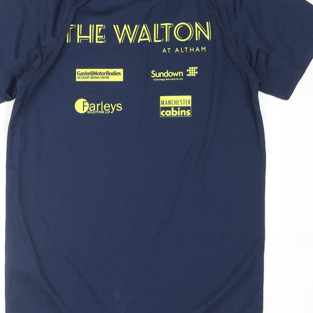 Roly Mens Blue Polyester Basic T-Shirt Size S Crew Neck Pullover - Accrington Road Runners 10k