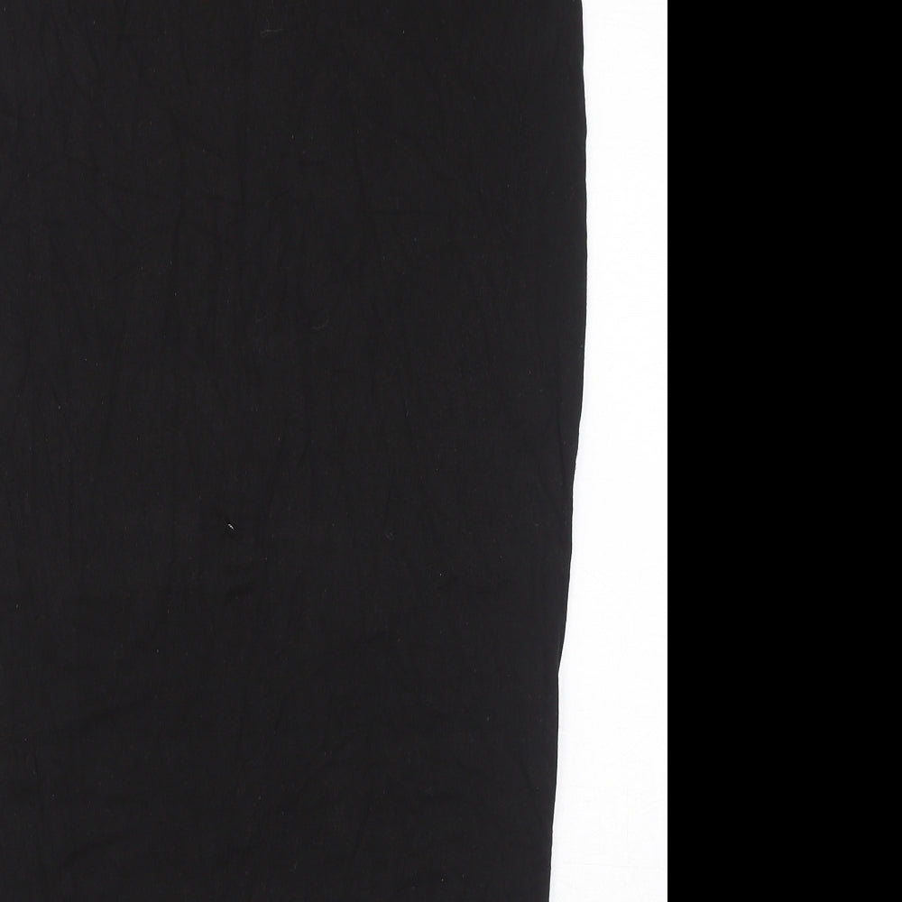 Dorothy Perkins Womens Black Viscose Straight & Pencil Skirt Size 8