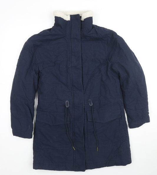 Womens UK Size 6 Per Una Blue Parka Coat
