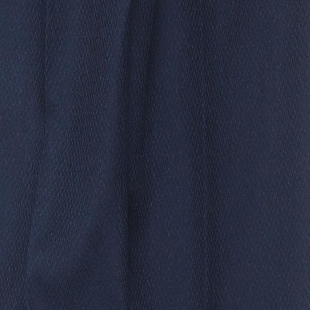 South Womens Blue Polyester Trousers Size 8 L30 in Regular Zip