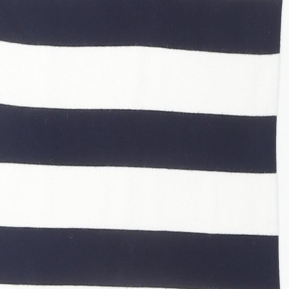 Cherry Coco Womens Black Striped Cotton Tank Dress Size S Round Neck Pullover - Size S/M