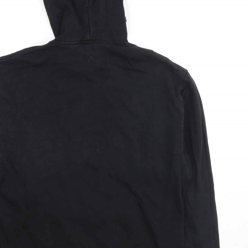 Mens UK Size S COLLUSION Black Pullover Hoodie
