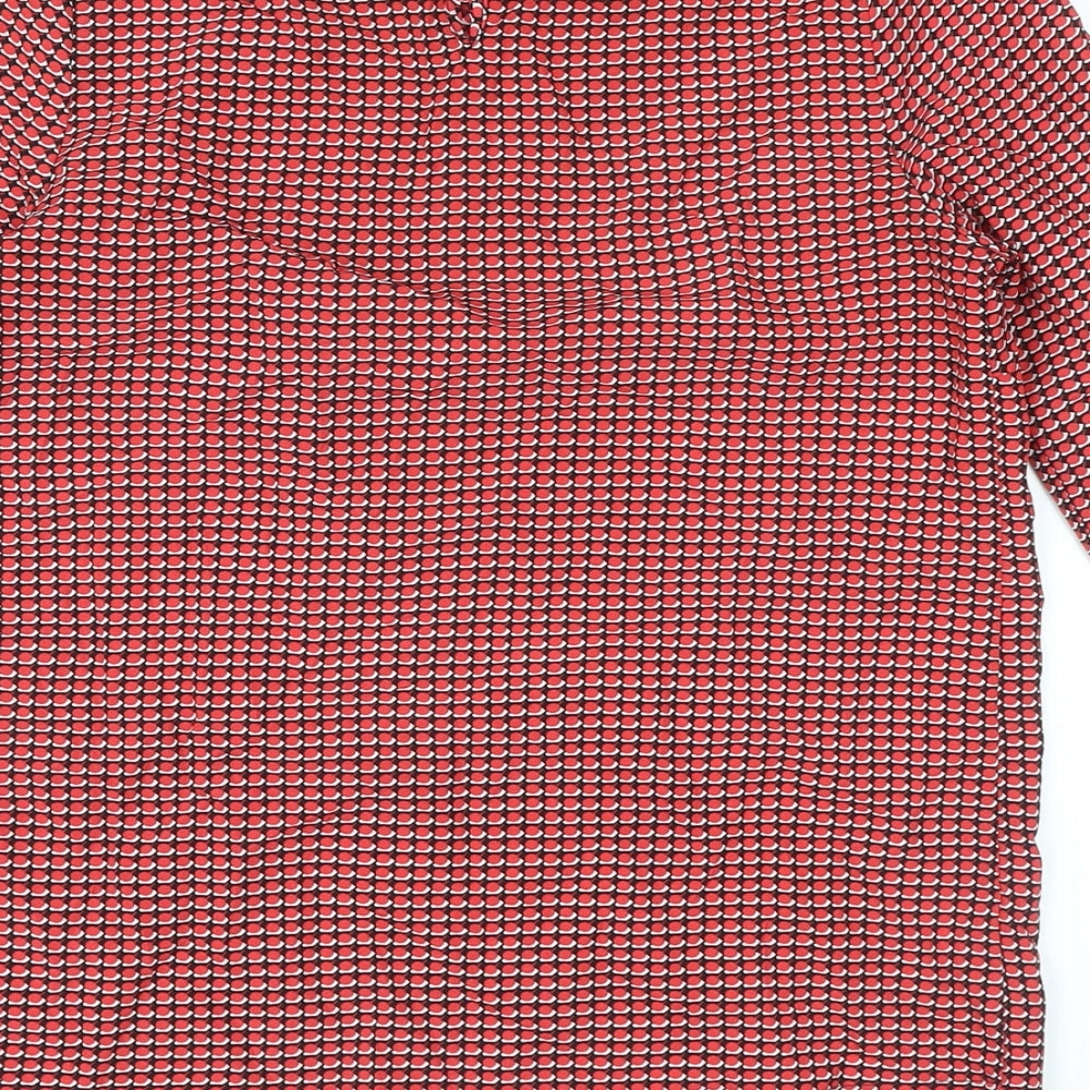 Womens UK Size XS Dunnes Stores Red Basic Blouse