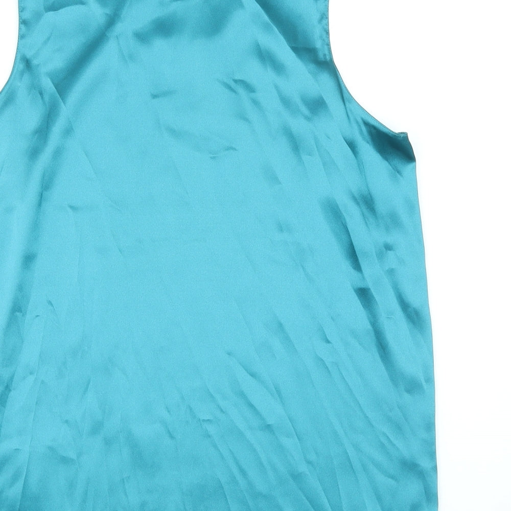 Womens UK Size 16 Classics Blue Basic T-Shirt