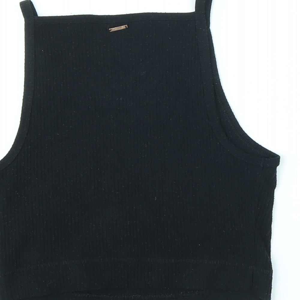 Womens UK Size S Marks and Spencer Black Cropped Tank