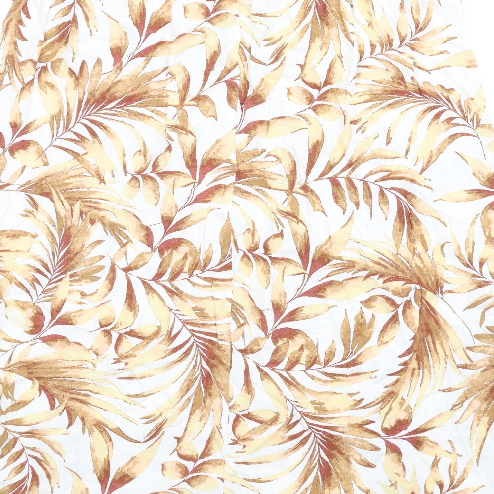 Bonmarché Womens Multicoloured Geometric Polyester A-Line Skirt Size 18