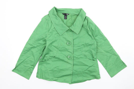 Womens UK Size 12 H&M Green Jacket