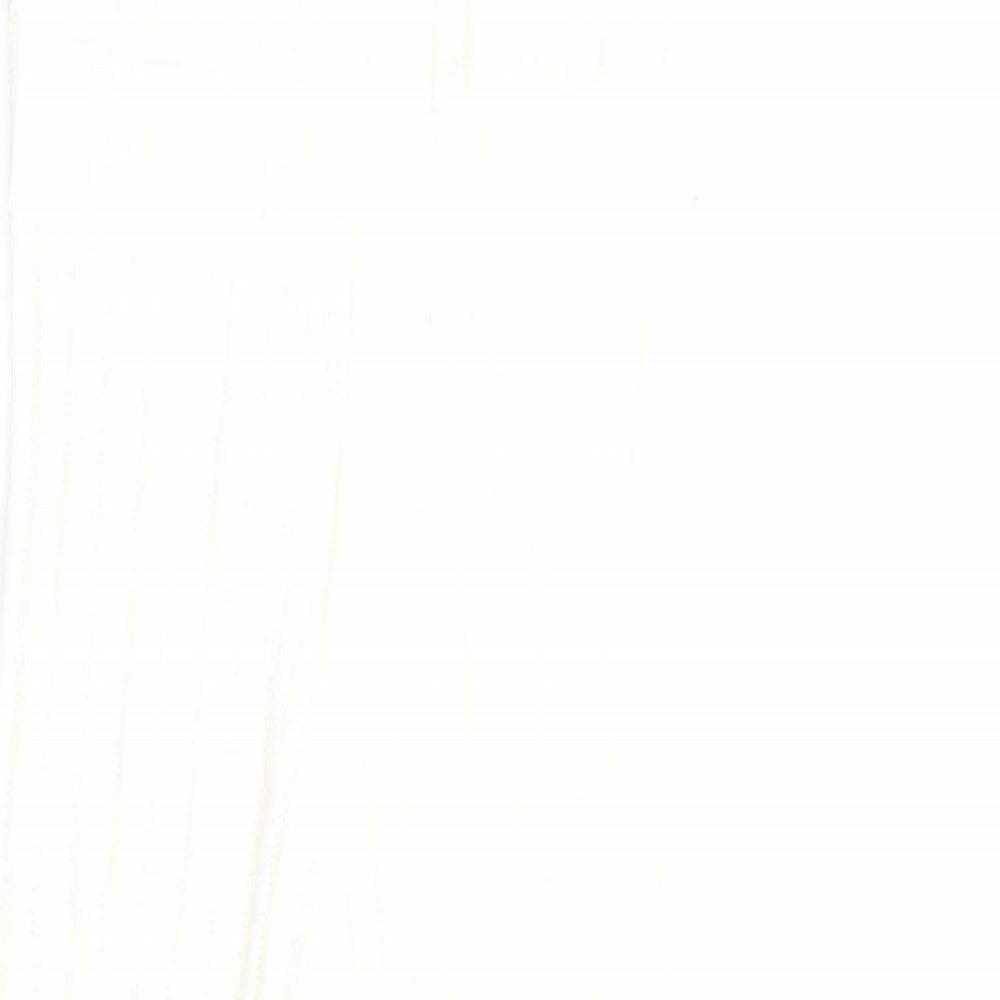 PRETTYLITTLETHING Womens Ivory Acrylic Jumpsuit One-Piece Size S L30 in Pullover