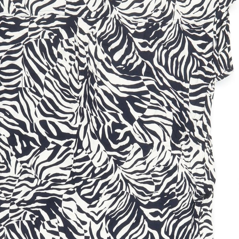 Womens UK Size 18 Marks and Spencer Blue Tunic Blouse
