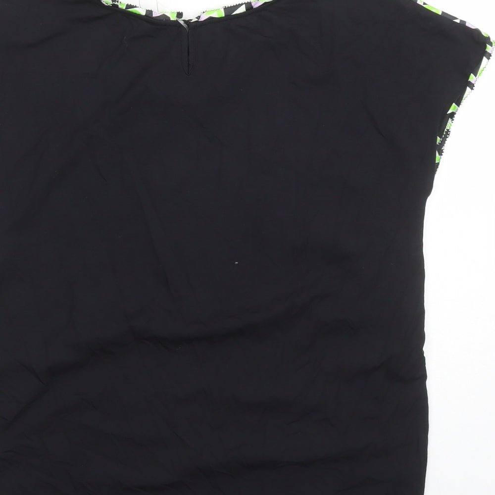 Womens UK Size 8 Marks and Spencer Black Basic T-Shirt