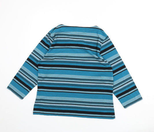 Womens UK Size 18 Alexara Blue Pullover Jumper