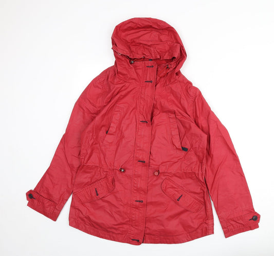 Womens UK Size 12 NEXT Red Rain Coat