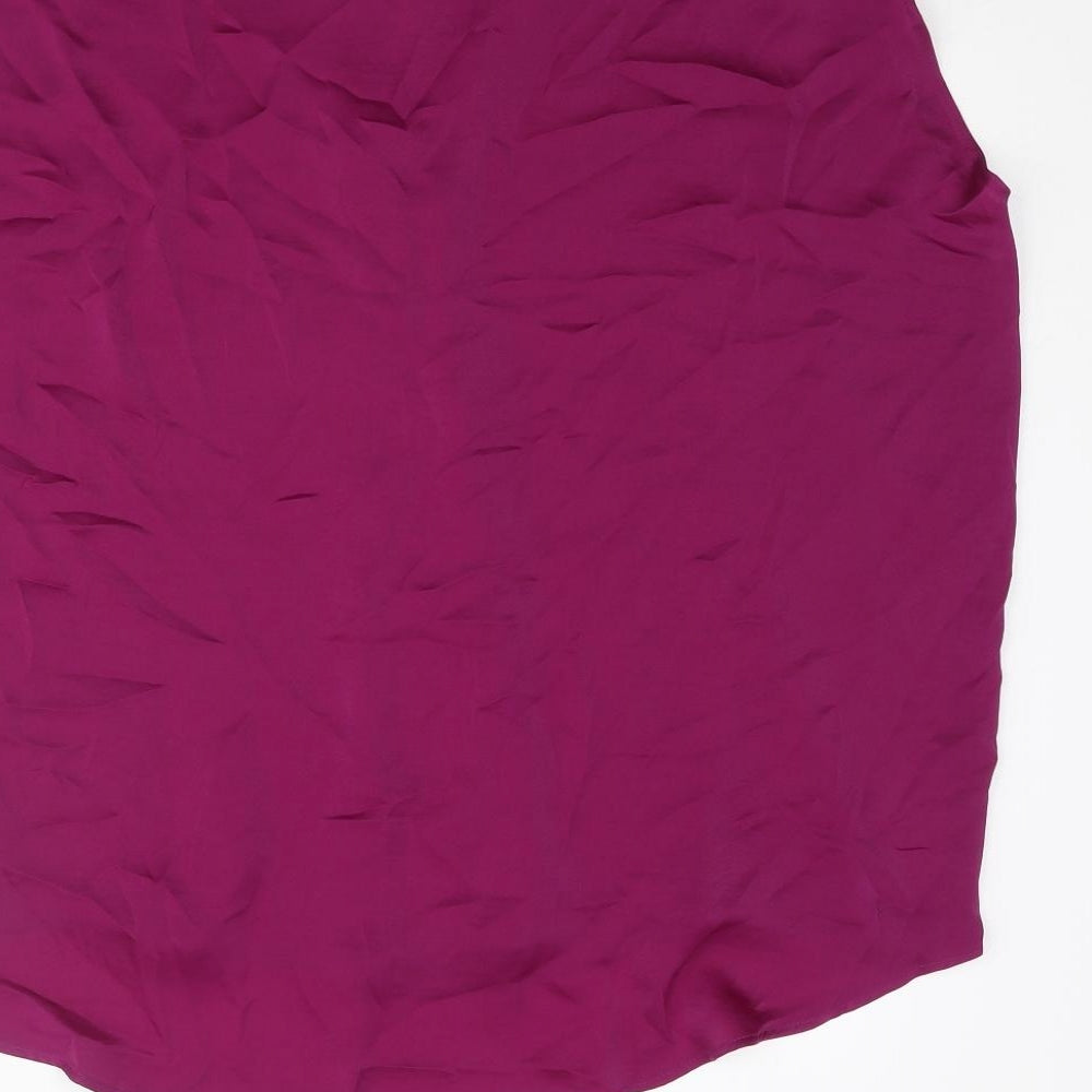 Womens UK Size 2 Marks and Spencer Purple Camisole Blouse