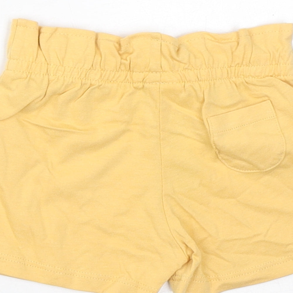 Marks and Spencer Baby Yellow Cotton Cropped Trousers Size 6-9 Months Pullover