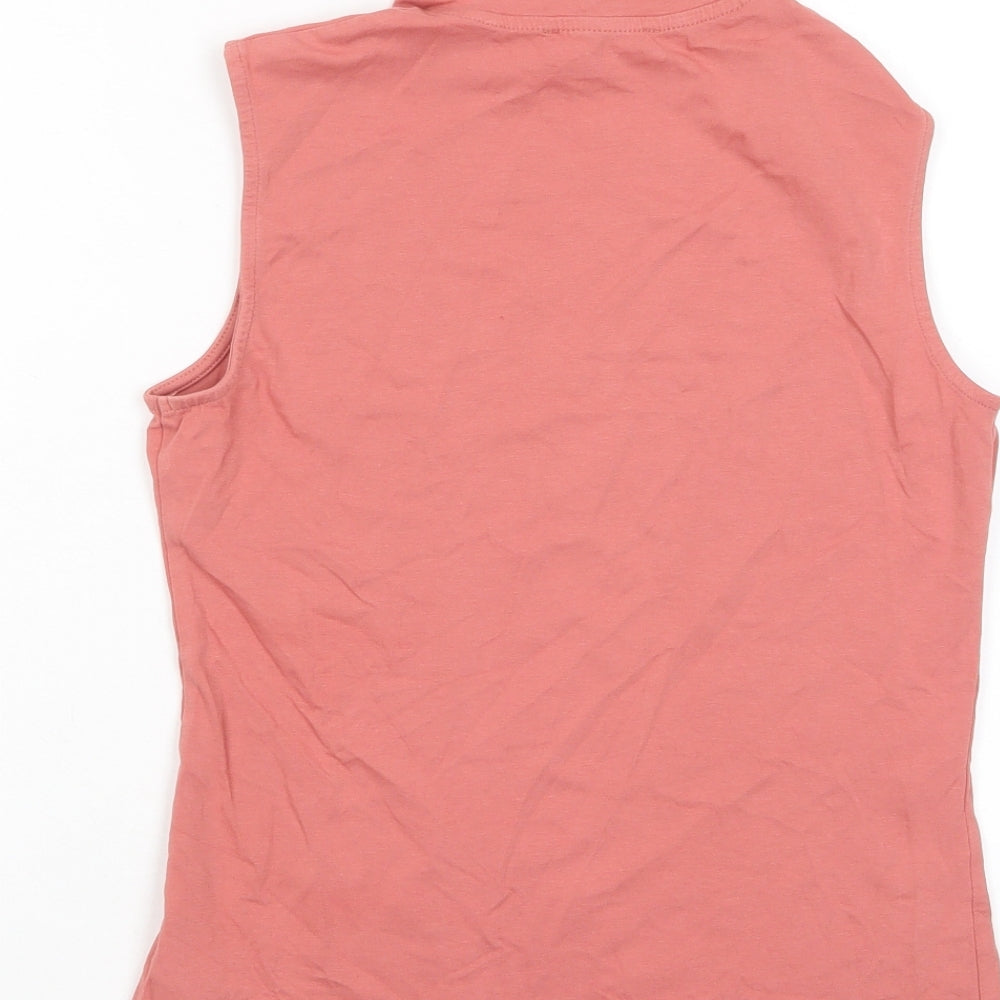 Womens UK Size 10 Marks and Spencer Pink Basic Tank