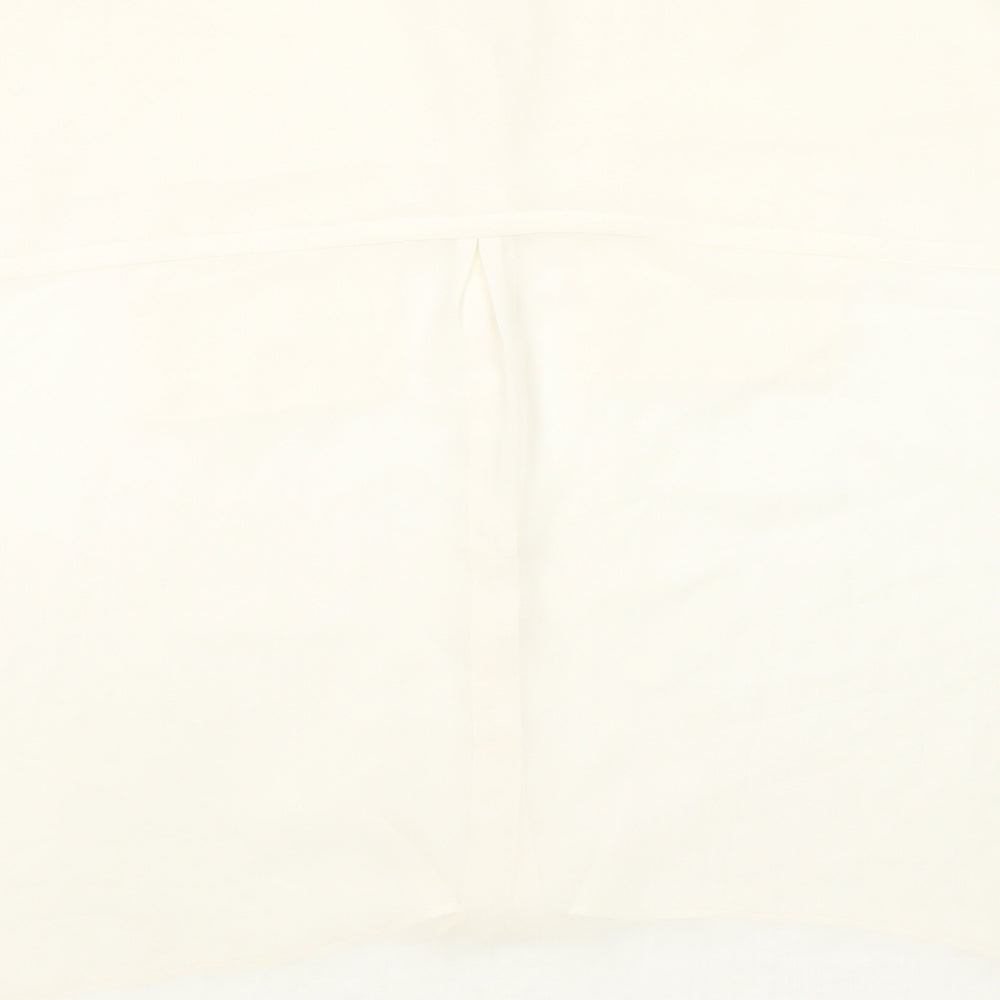 Womens UK Size 6 ASOS Ivory Basic Button-Up