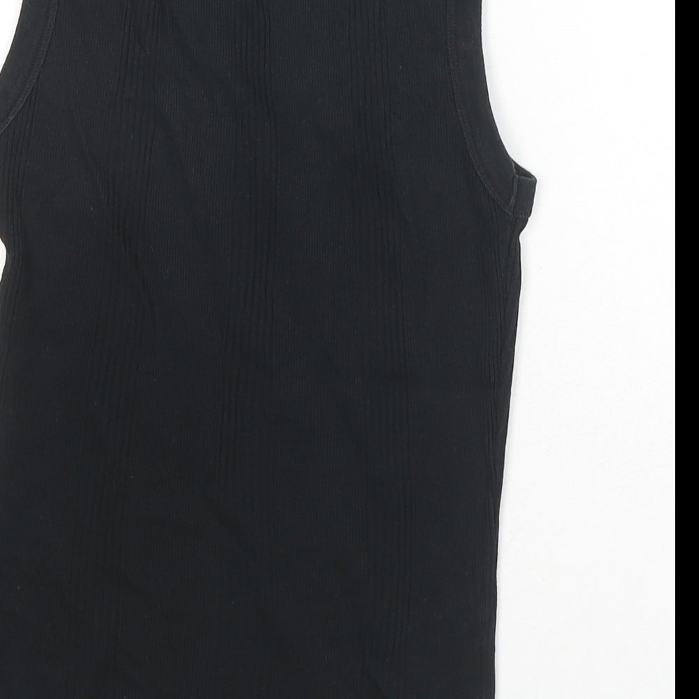 Womens UK Size S Marks and Spencer Black Basic Tank