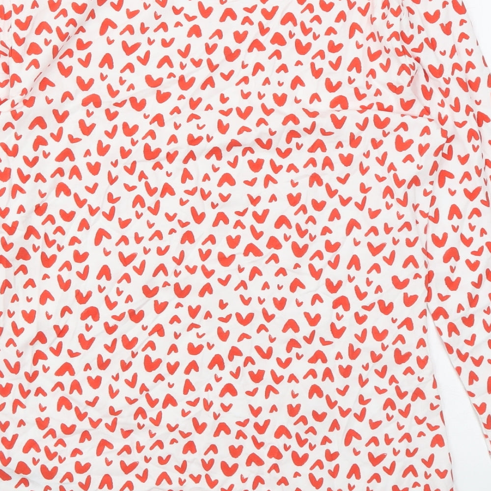 Womens UK Size 8 Marks and Spencer White Basic Blouse