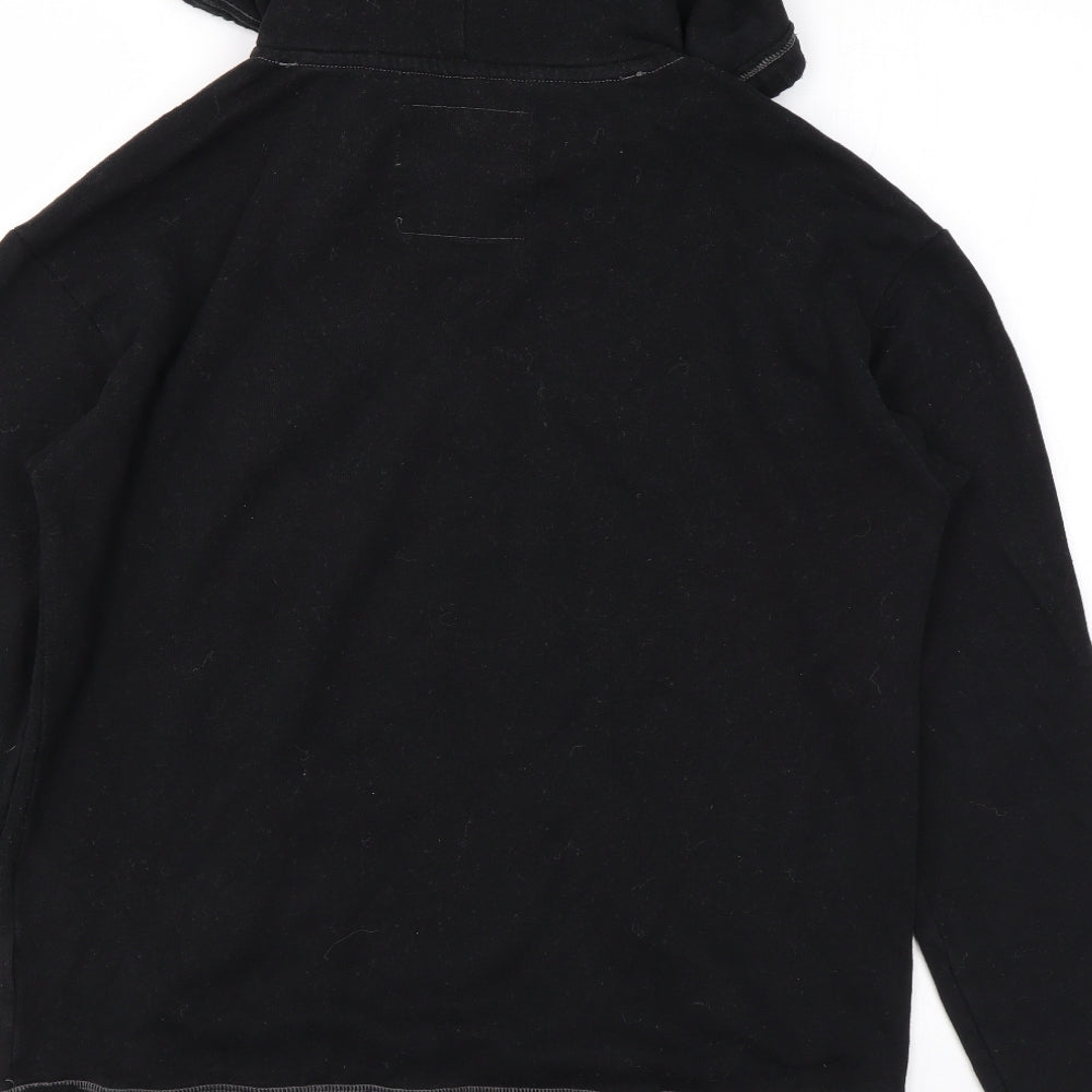 Hollister Womens Black Polyester Pullover Hoodie Size S Pullover