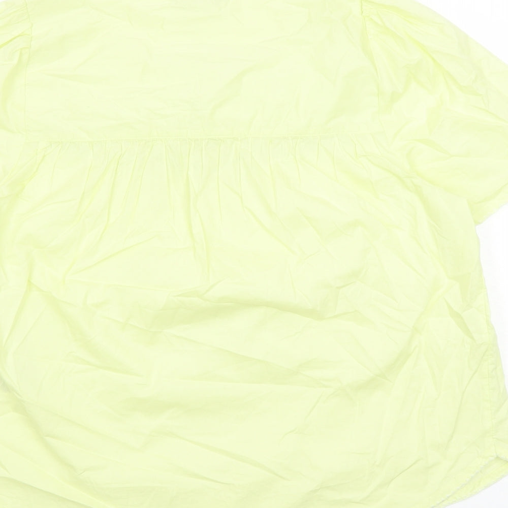 Womens UK Size 12 Marks and Spencer Yellow Basic Blouse