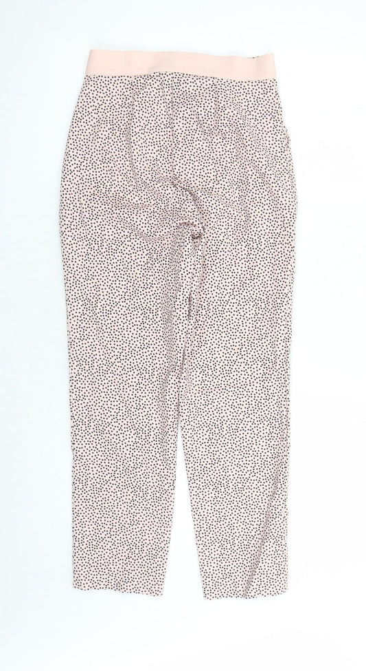 Womens UK Size 6 Marks and Spencer Regular Fit Capri Pink Trousers