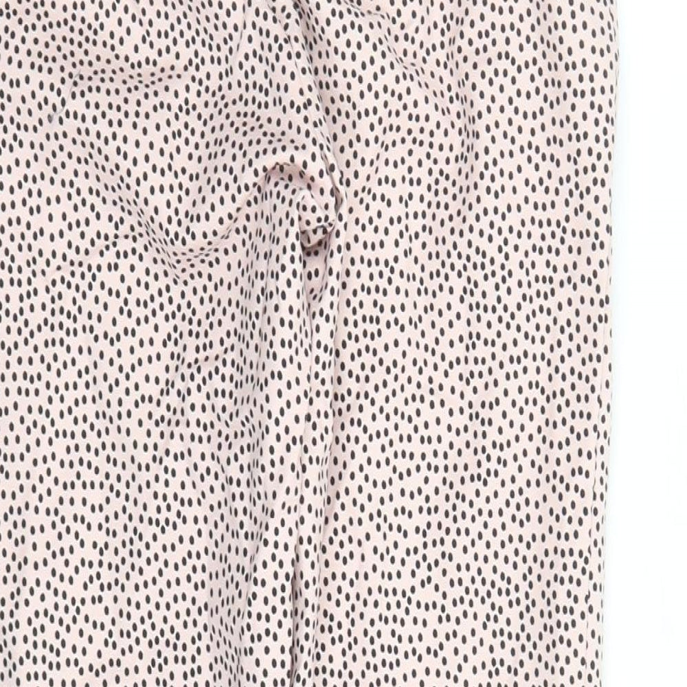 Womens UK Size 6 Marks and Spencer Regular Fit Capri Pink Trousers