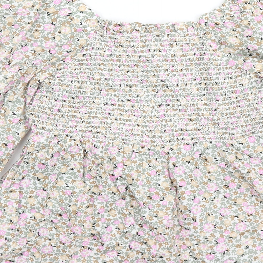Womens UK Size 6 Marks and Spencer Multicoloured Basic Blouse