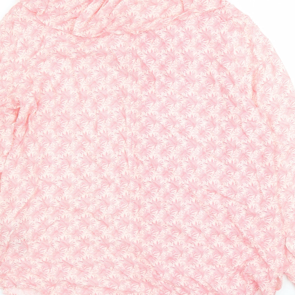 Womens UK Size 6 Marks and Spencer Pink Basic Blouse