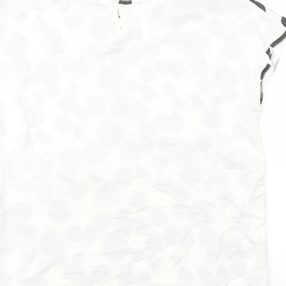 Womens UK Size 8 Marks and Spencer White Basic T-Shirt