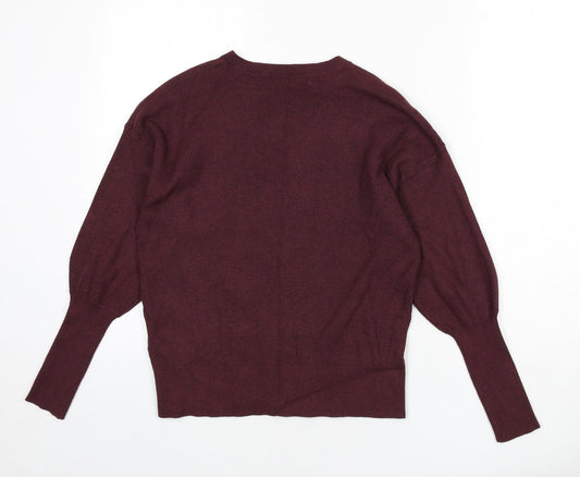 Womens UK Size M Marks and Spencer Red Pullover Jumper