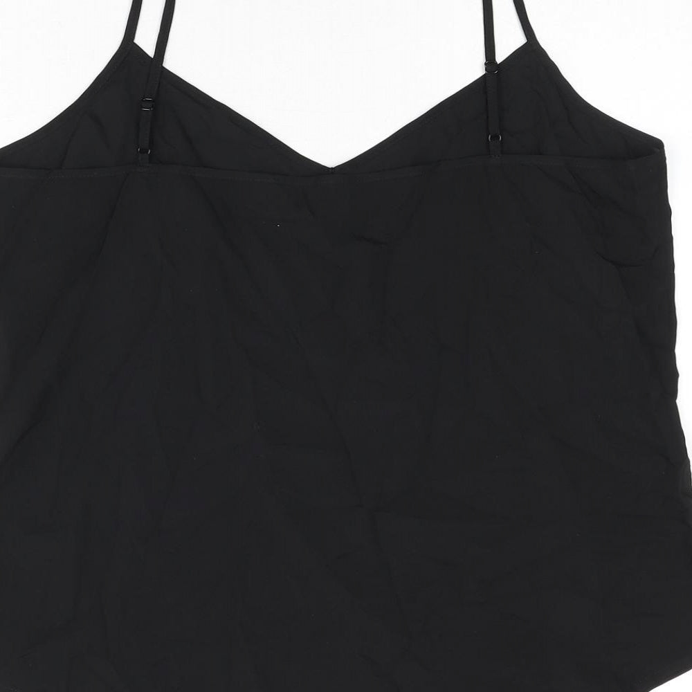 Womens UK Size 10 Marks and Spencer Black Camisole Tank