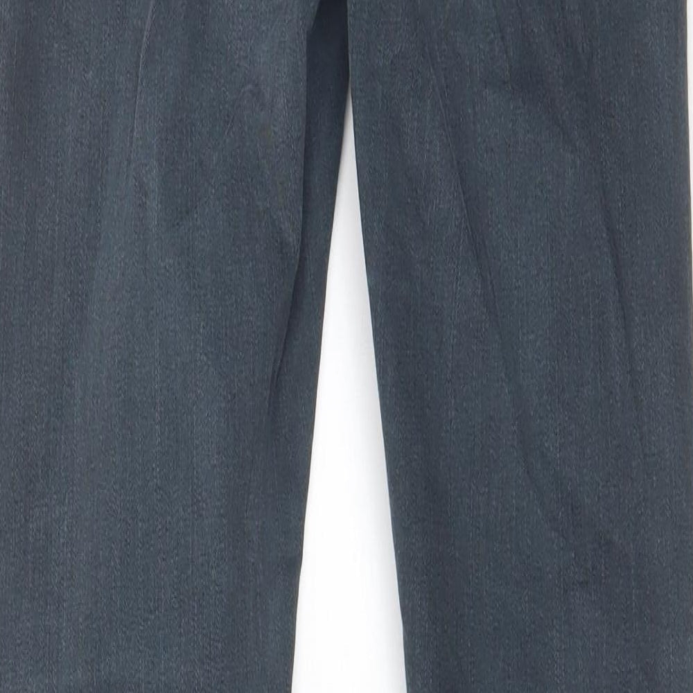 Topshop Womens Grey Cotton Skinny Jeans Size 28 in L32 in Regular Zip - Pockets
