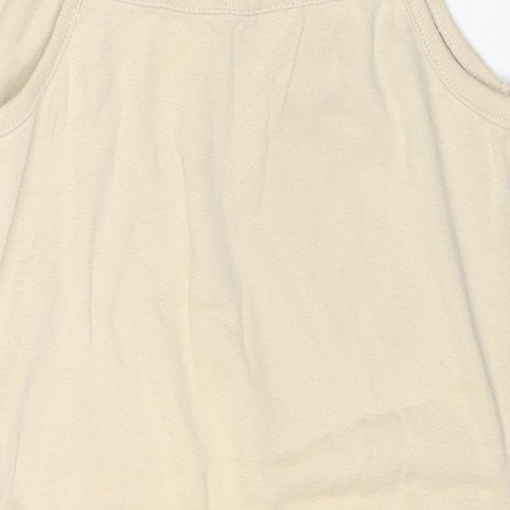 Womens UK Size 16 Ellie Louise Beige Basic Tank