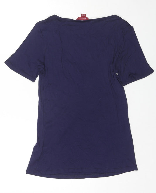 Womens UK Size 12 Monsoon Blue Basic T-Shirt