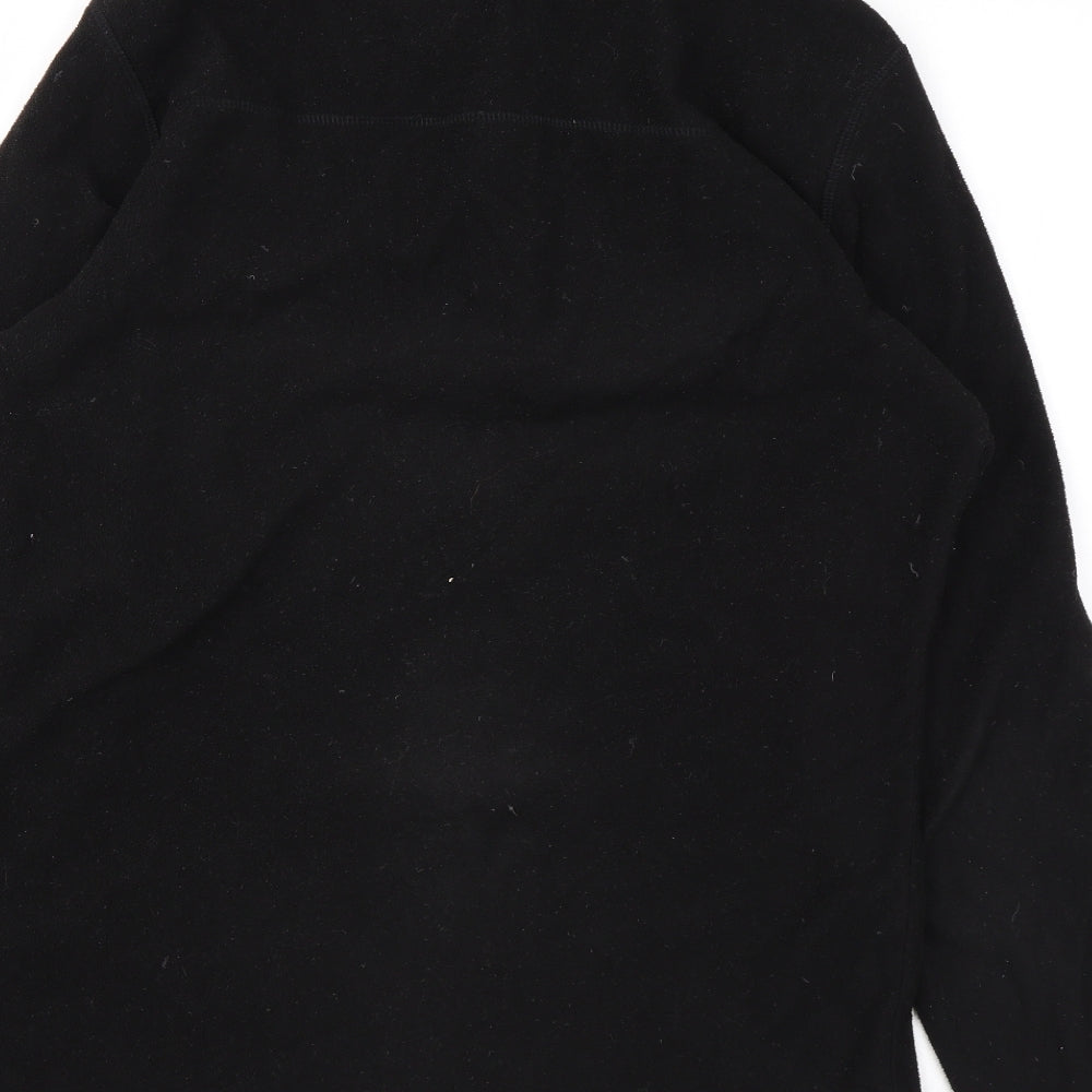 DECATHLON Womens Black Polyester Pullover Sweatshirt Size S Zip