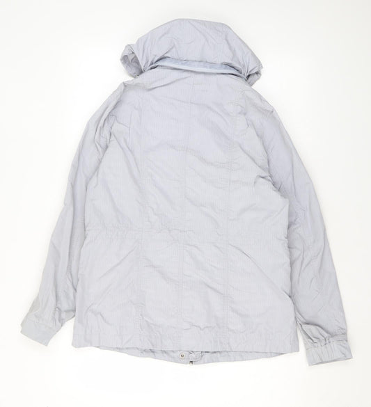 Per Una Womens Grey Rain Coat Coat Size 12 Zip
