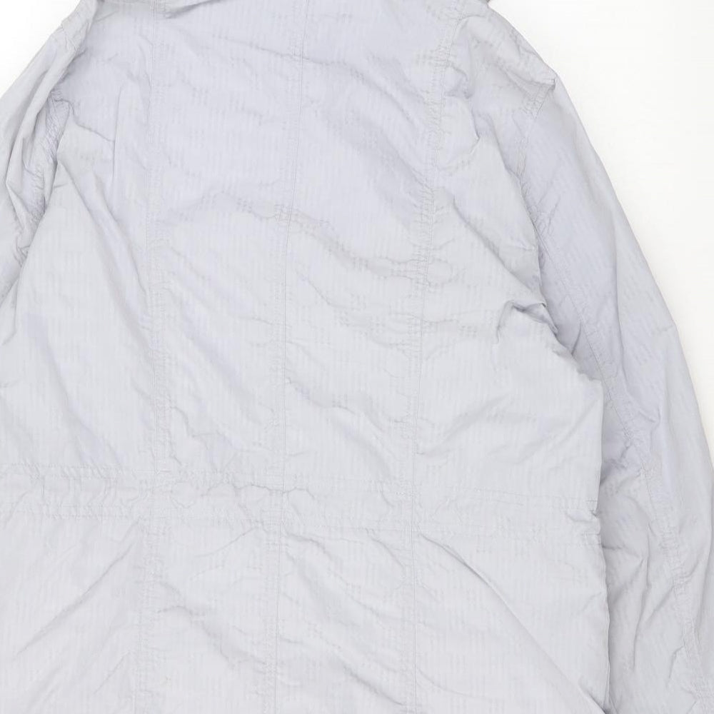 Womens UK Size 12 Per Una Grey Rain Coat