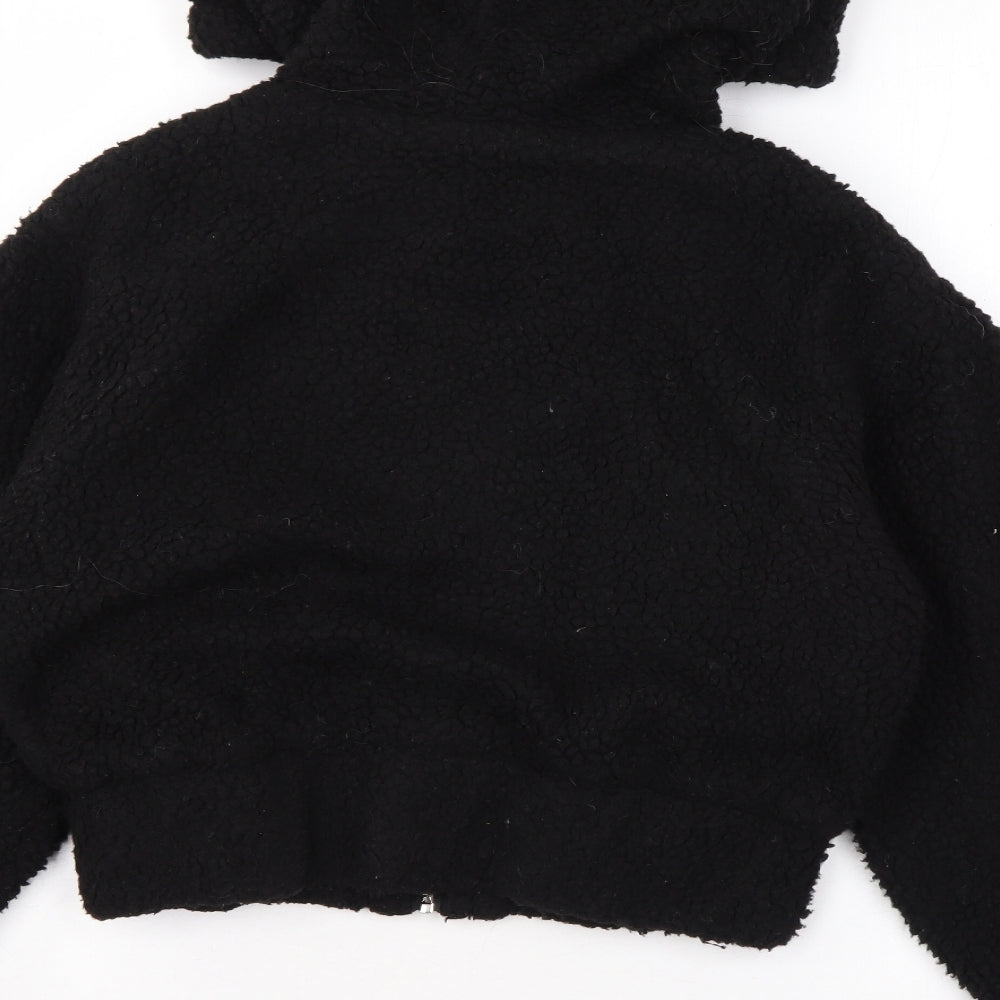 Womens UK Size 4 PRETTYLITTLETHING Black Jacket