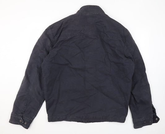 Atlantic Bay Mens Grey Rain Coat Coat Size XL Zip